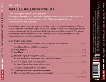 Camerata: Lutz:A Spell Upon Your Lips [CD]