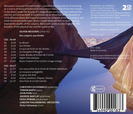 London Philharmonic Orchestra: Messiaen:Canyons Aux Etoiles [2CD]