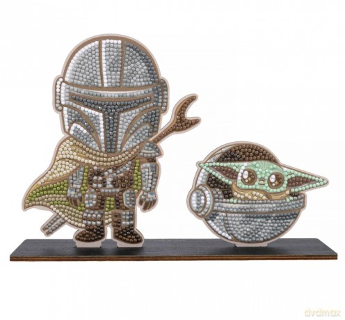 Crystal Art BUDDY XL Mandalorian&Grogu