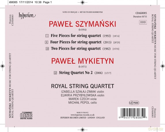 Royal String Quartet: Music For String Quartet [CD]