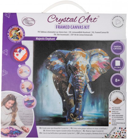 Crystal Art Leinwandbild Elephant 30x30P10SpielwarenDIVERSE530136670113.99115.07.20240571234 942002