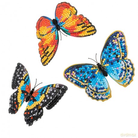 Crystal Art Schmetterlinge 3erPack