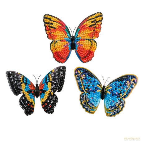 Crystal Art Schmetterlinge 3erPack