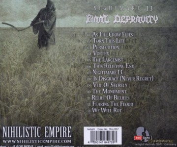 Final Depravity: Nightmare 13 [CD]