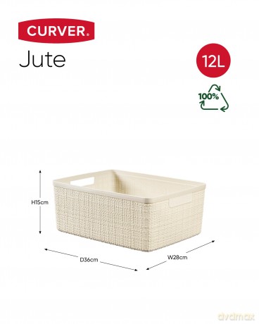 Curver: curver JUTE RECYCLING Aufbewahrungskśrbe