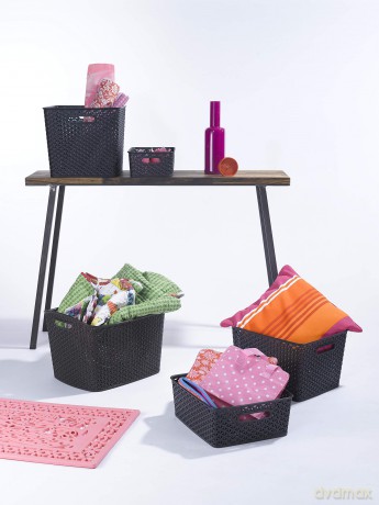 Curver: curver STYLE Aufbewahrungsboxen-Set anth