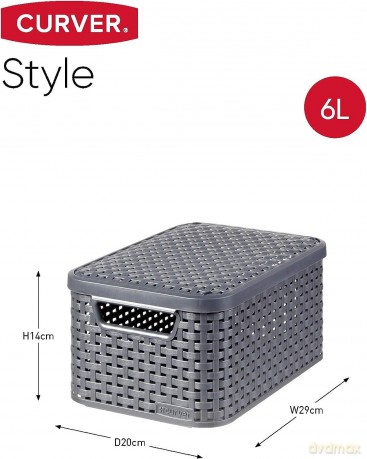 Curver: curver STYLE S Aufbewahrungsboxen anthra