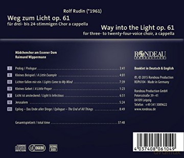 Girls of Essen Cathedral: Rudin:Way Into The Light [CD]