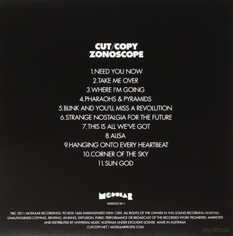 Cut Copy-Zonoscope [2CD]