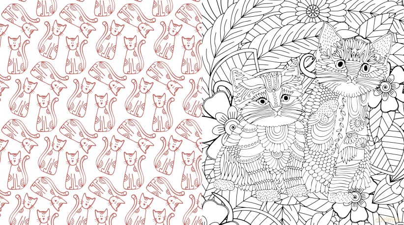 Cute Kittens Everywhere Coloring Book [KSIĄŻKA]