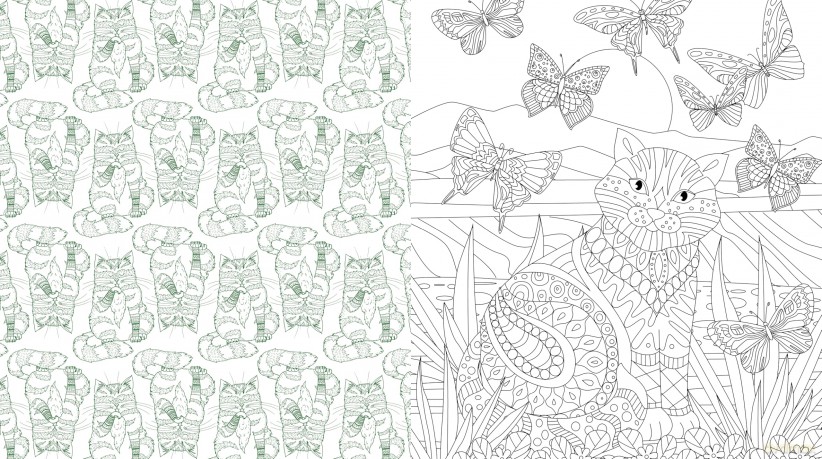 Cute Kittens Everywhere Coloring Book [KSIĄŻKA]