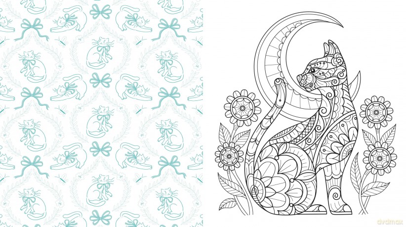 Cute Kittens Everywhere Coloring Book [KSIĄŻKA]