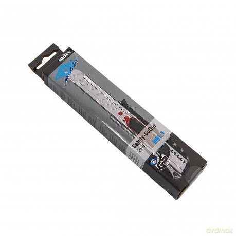 Wedo: Cutter 2in1 18mm schwarz/rot