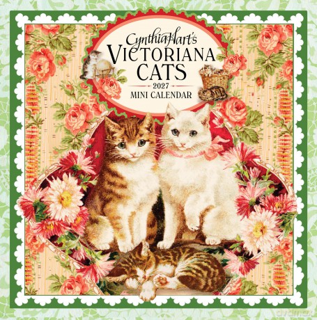 Cynthia Harts Victoriana Cats Mini Wall Calendar 2027 [KSIĄŻKA]