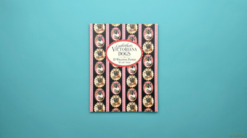 Cynthia Harts Victoriana Dogs 12 Wrapping Papers and Gift Tags [KSIĄŻKA]
