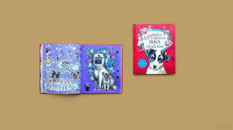 Cynthia Harts Victoriana Dogs The Sticker Book [KSIĄŻKA]