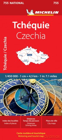 Czechia Michelin National Map 755 [KSIĄŻKA]
