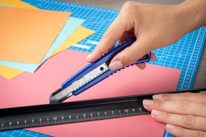 Dahle: DAHLE Basic Cuttermesser blau 18,0 cm