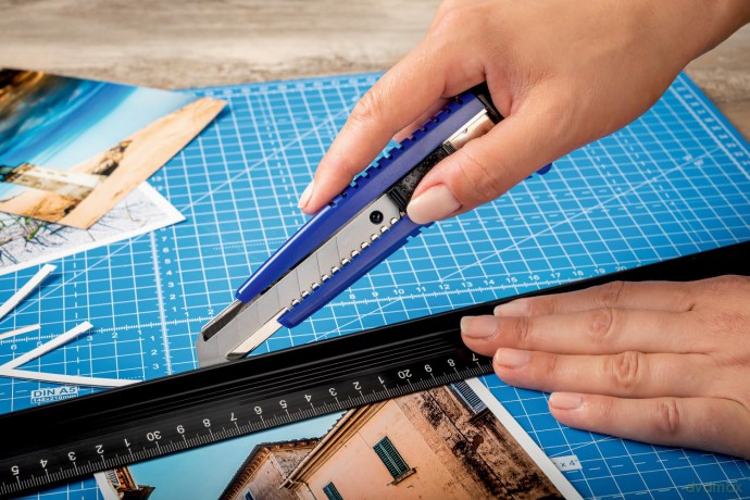 Dahle: DAHLE Basic Cuttermesser blau 18,0 cm