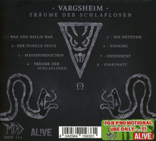 Vargsheim: Traume Der Schlaflosen [CD]