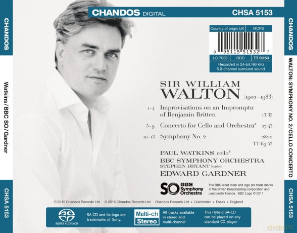 Paul Watkins: Walton:Orchestral Works [CD]