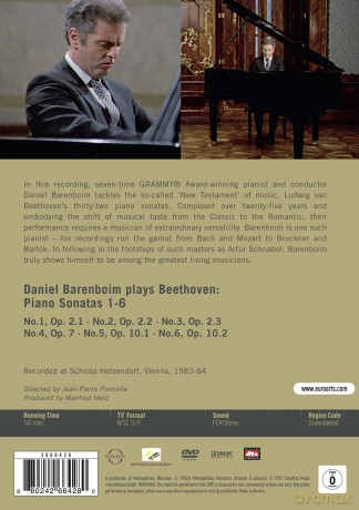 Daniel Barenboim-Beethoven Sonatas 1-6 [DVD]
