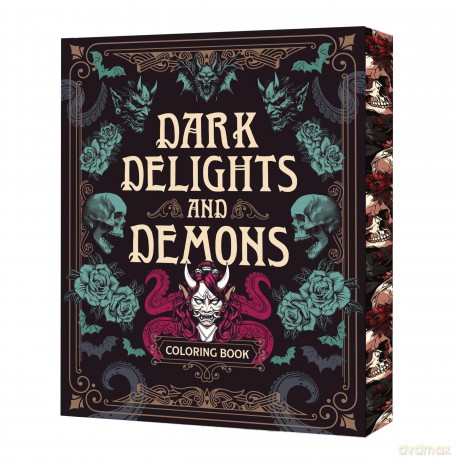 Dark Delights and Demons Coloring Book [KSIĄŻKA]