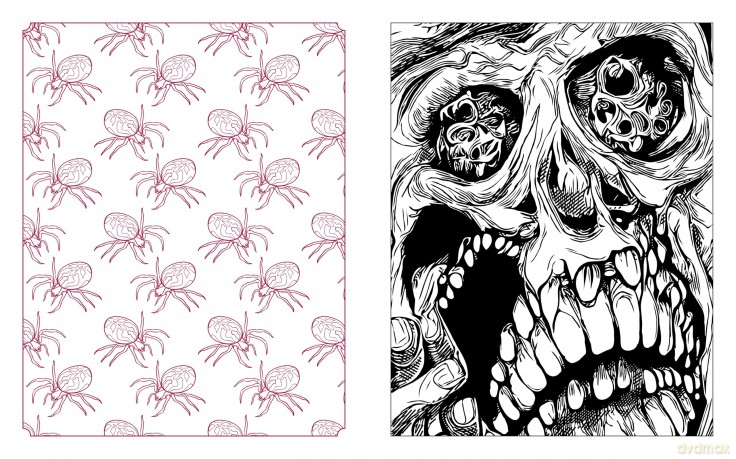 Dark Delights and Demons Coloring Book [KSIĄŻKA]