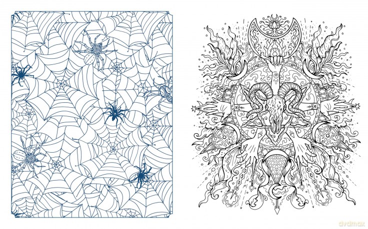 Dark Delights and Demons Coloring Book [KSIĄŻKA]