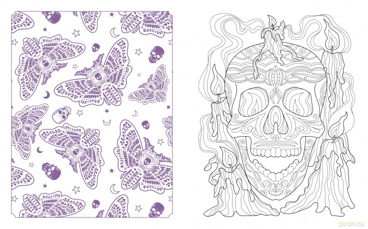 Dark Delights and Demons Coloring Book [KSIĄŻKA]