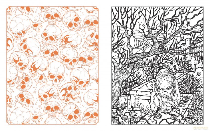 Dark Delights and Demons Coloring Book [KSIĄŻKA]
