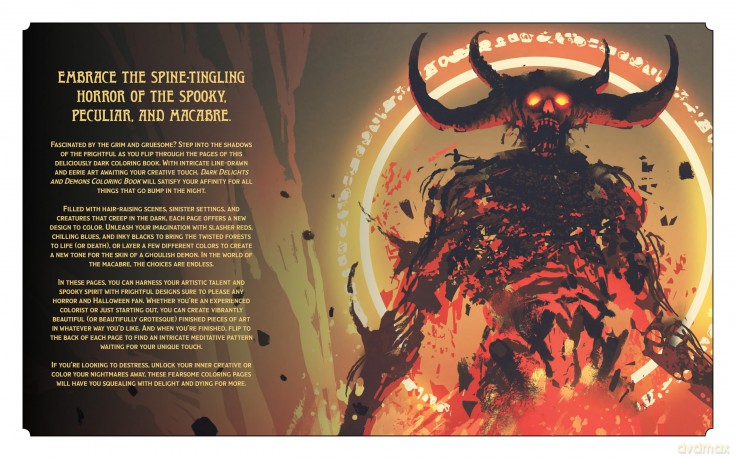 Dark Delights and Demons Coloring Book [KSIĄŻKA]