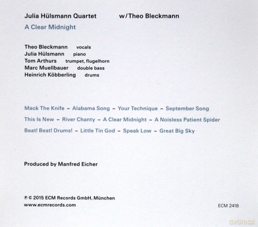 Julia Hulsman Quartet: A Clear Midnight.Kurt Weill And America [CD]