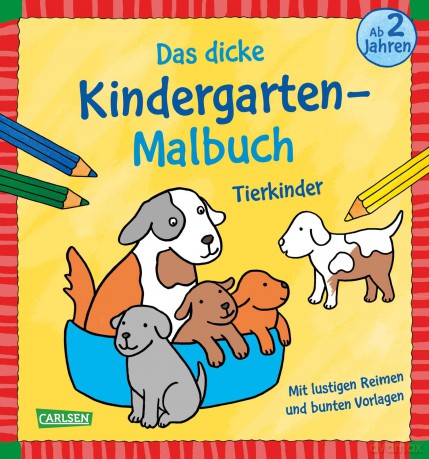 Das dicke KiGa-Malbuch Tierkinder