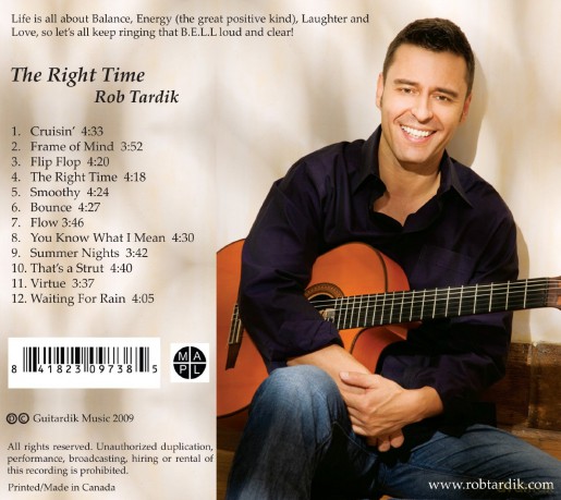 Rob Tardik: Right Time [CD]