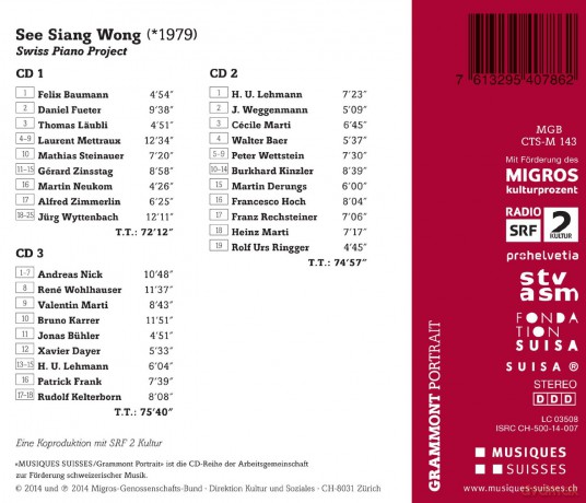 Baumann: Swiss Piano Project [3CD]