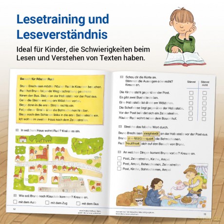 Das Ubungsheft Lesen 2: Lesetraining Und Leseverstandnis, Deutsch, Klasse 2 [KSIĄŻKA]