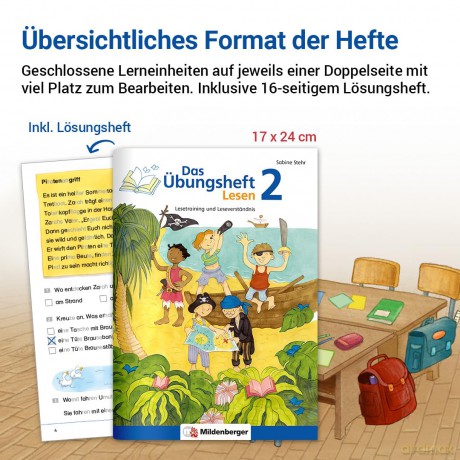 Das Ubungsheft Lesen 2: Lesetraining Und Leseverstandnis, Deutsch, Klasse 2 [KSIĄŻKA]
