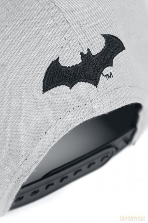 DC COMICS - Batman Logo/Text - Grey/Bla