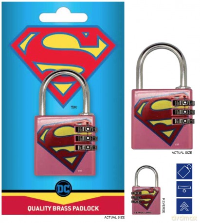 Cadenas: DC COMICS - Brass Padlock - Supergirl