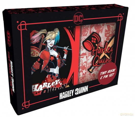 DC Comics Harley Quinn Tiny Book and Pin Set [KSIĄŻKA]