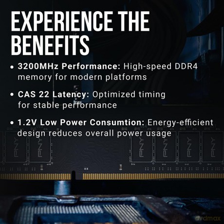DDR4 8GB PC 3200 CL22 PNY 1,2V retail