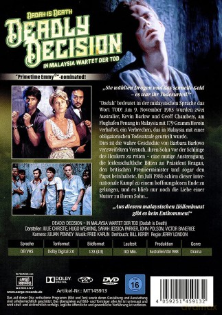 Deadly Decision: In Malaysia Wartet Der Tod (Dadah) [DVD]