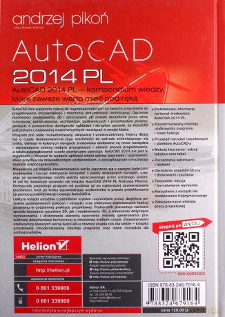 Autocad 2014 Pl - Andrzej Pikoń [KSIĄŻKA]