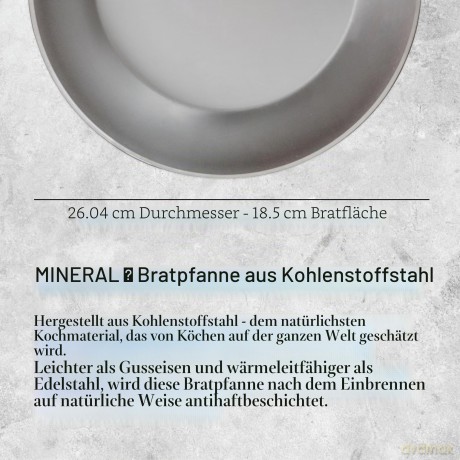 DeBuyer 5610.26 Bratpfanne, Eisenstahl s