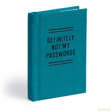 Definitely Not My Passwords Password Diary [KSIĄŻKA]