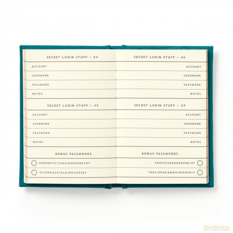 Definitely Not My Passwords Password Diary [KSIĄŻKA]