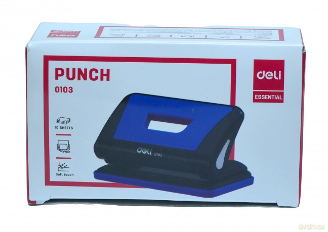 DELI Locher 8 Blatt schwarz