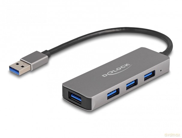 Delock 4 Port USB 3.2 Gen 1 Hub mit USB