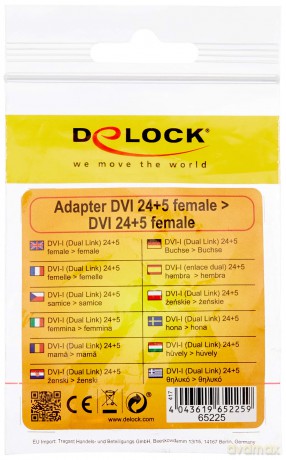 DELOCK DVI Adapter DVI(24+5) -> DVI(24+5